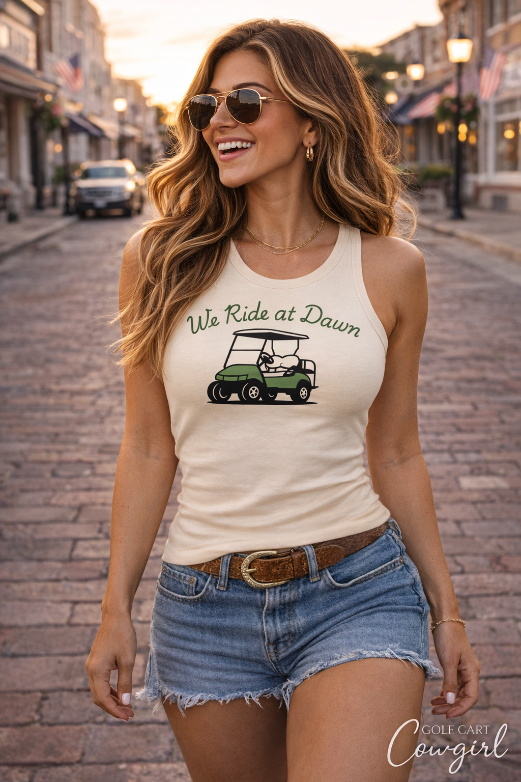 We Ride at Dawn fitted tank