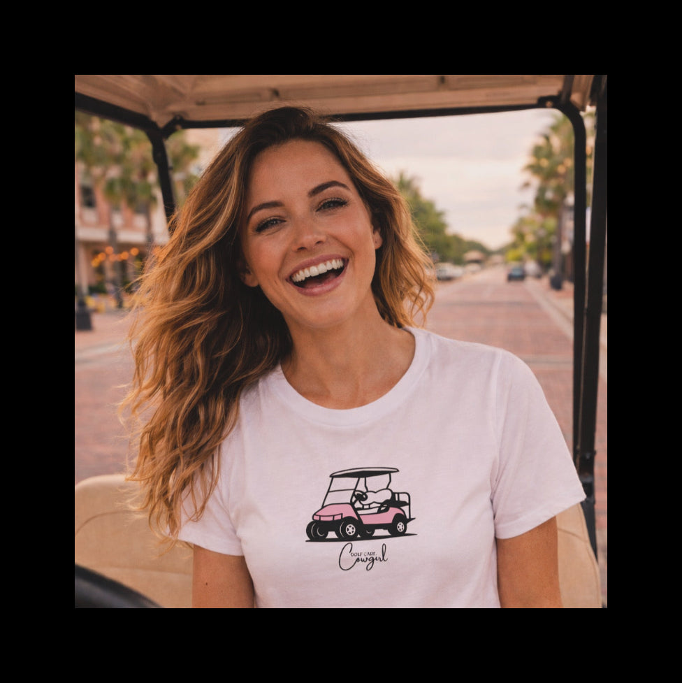 Pink Golf Cart Crop