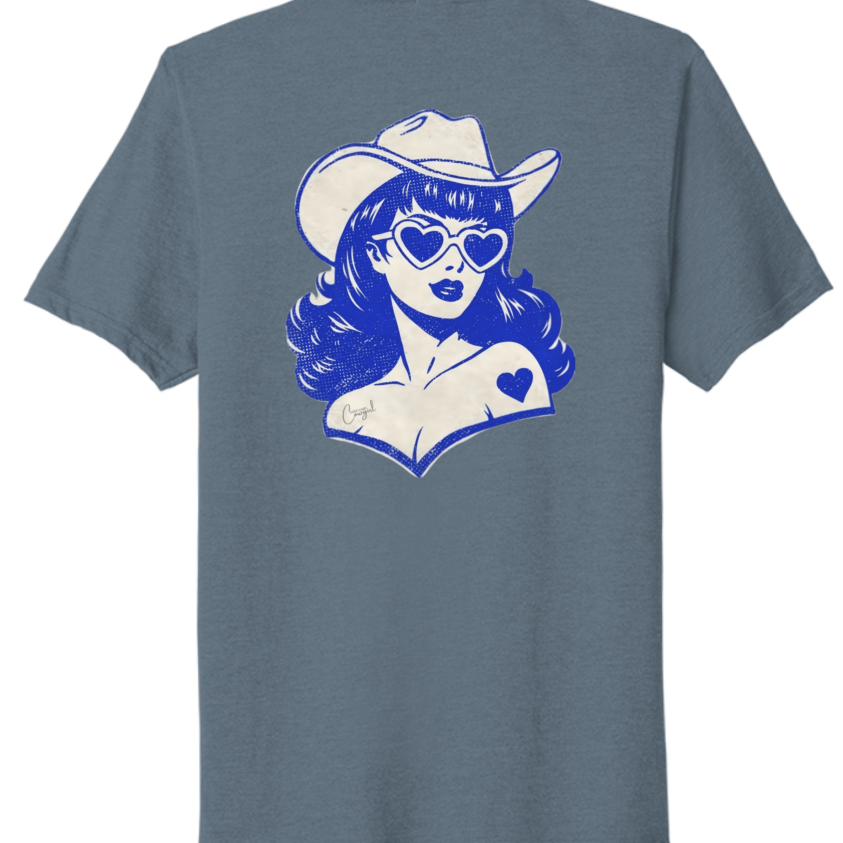 Steel Blue Heather - BACK